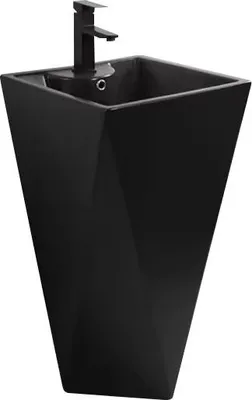 Immagine prodotto di Mexen Ida lavabo a colonna 47 x 47 cm, nero opaco - 26114670