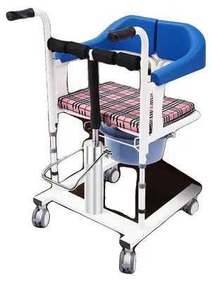 Obrázek produktu pro Hydraulický zvedák pro pacienty, invalidní vozík, s nastavitelnou výškou, vysoká nosnost, modrá barva