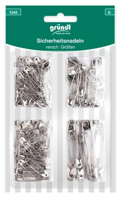 Produktbild von Gründl Sicherheitsnadeln sortiert