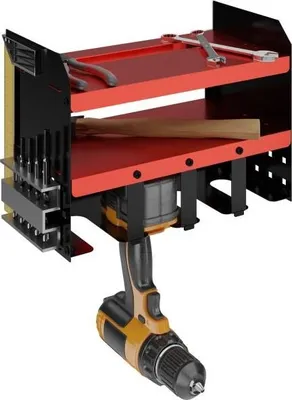 Immagine prodotto di Portautensili da parete per 4 avvitatori a batteria