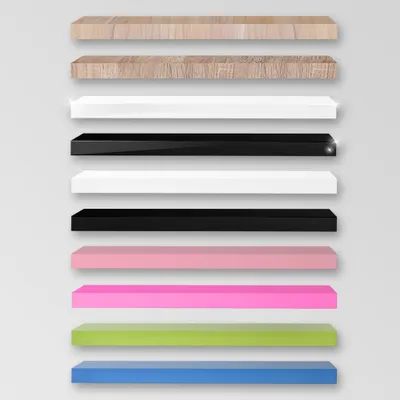 Produktbild von Wandboard, Wandregal, Steckboard, in verschiedenen Farben und Längen, Farbe:Blau, Länge:120cm