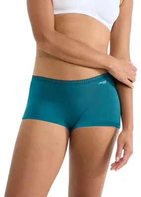 Image de Sloggi 3 shorts Go Crush short green femme