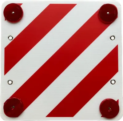 Obrázek produktu pro IWH 97604 Plastová výstražná značka IWH, 500 x 500 mm, bílá / červená