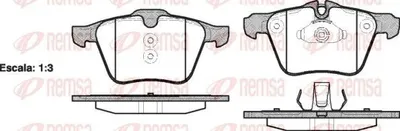 Produktbild von REMSA Bremsbeläge Satz Vorne Bremsklötze für FORD MONDEO IV Turnier (BA7) 1217.00