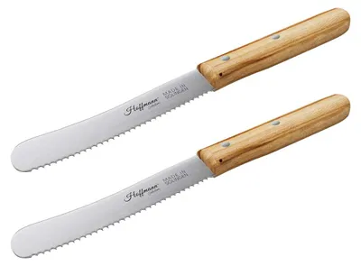 Produktbild von Hoffmann Brotzeitmesser 11 cm 2er-Set Wellenschliff