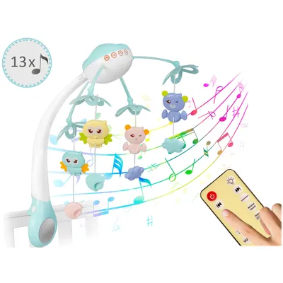 Produktbild von Ricokids Kinderkarussell mit Projektor RK-813 blau