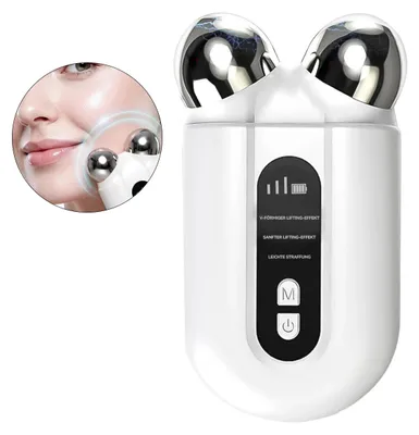 Produktbild von Elektrisches Gesichtsmassagegerät mit Vibration, Microcurrent & Wärmefunktion, 3 Modi, Anti-Aging Beauty Gerät für Hautstraffung & Kieferlinie