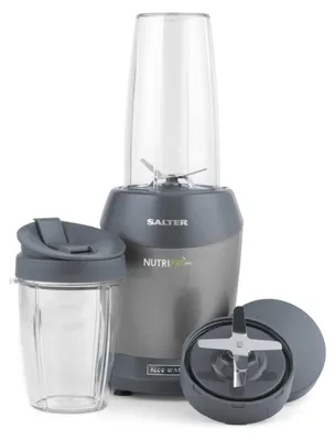 Mixer 1000 W, 2 Reisebecher (800 ml/1 l), Edelstahlmesser