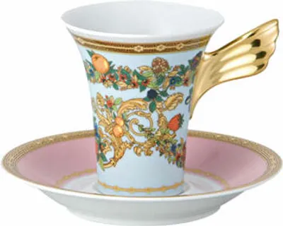 Produktbild von Rosenthal Versace Espresso-/Mokkatasse 2-tlg. Le jardin de Versace, Porzellan, 90 ml, 19300-409609-14720