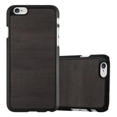 Immagine prodotto di Cadorabo custodia per Apple iPhone 6 / 6S custodia protettiva in nero custodia rigida in legno look custodia per cellulare