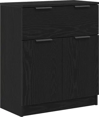 Produktbild von Sideboard Schwarz Eichen-Optik 60 x 30 x 70 cm Holzwerkstoff