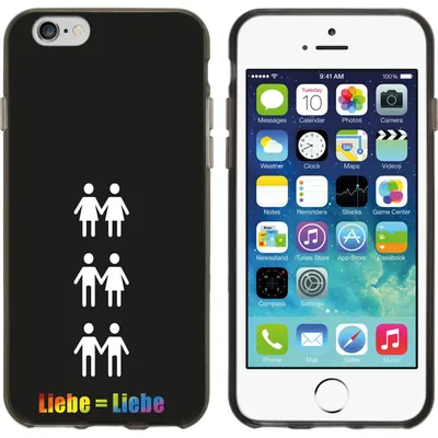 Produktbild von PhoneNatic Case kompatibel mit Apple iPhone 6s / 6 Silikon-Hülle pride Beziehung M1