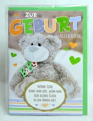 Produktbild von Glückwunschkarte Zur Geburt Baby