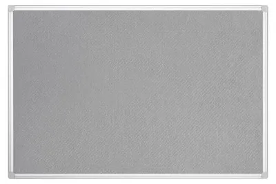 Produktbild von Bi-office Pinnwand Maya FA0342170 Aluminiumrahmen Filz 90x60cm grau