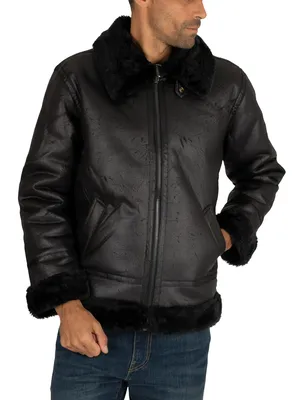 Produktbild von Alpha Industries Herren B3 Fliegerjacke, Schwarz XL