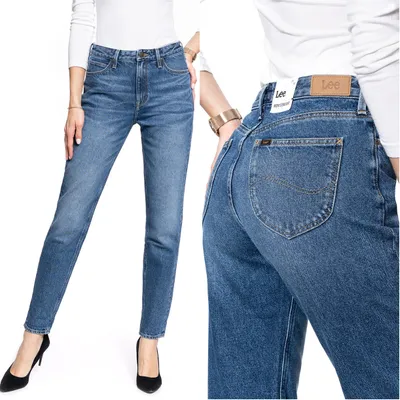 Obrázek produktu pro LEE, Dámské džíny, rovný střih, MOM STRAIGHT, W28 L33, Blau, Jeans, baggyjeans, buggy