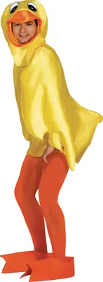 Image de Costume de canard carnaval amusant animal déguisement jaune orange JGA Party fun, Taille : 52 - 54 (L) Couleur : Jaune