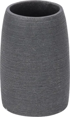 Produktbild von WENKO Zahnputz Becher Bürsten Halter Zahnpasta Bad Halter GOA Grau