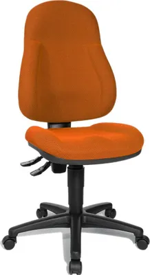 Produktbild von Topstar Bürostuhl Wellpoint 10, 8050 BC4 orange, schwarz Stoff