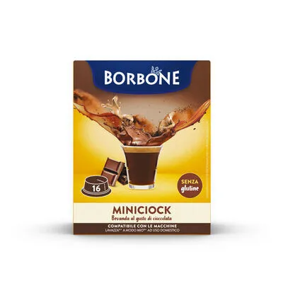 Obrázek produktu pro Caffè Borbone Miniciock, Kávová kapsle, Kávová kapsle, Horká čokoláda, 8 g, A Modo Mio, Caffe Borbone, Lavazza® A Modo Mio®