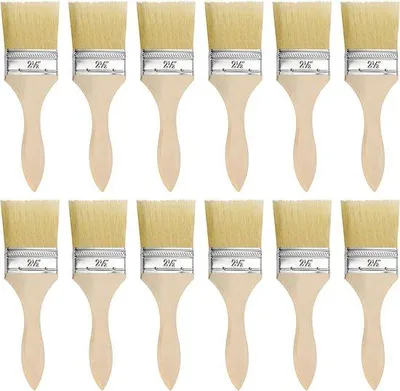 Productafbeelding van Famanu penselen set, 12-delig - geschikt voor acrylverf, aquarelverf en olieverf