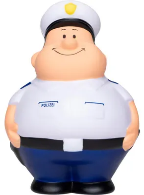 Produktbild von Mbw - "Squeezies" Polizist-Antistress Spielzeug LT5211 (Einheitsgröße) (Weiß/Blau)