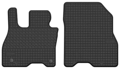 Imagen del producto de Alfombrillas de goma delanteras para Nissan Leaf II desde 2017 (hatchback) – juego de 2 piezas, negras, a medida – Wielganizator SolidTread