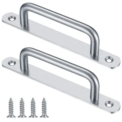 Image de Poignées pour porte coulissante en acier inoxydable, lot de 2, 160 mm, pour tiroirs et portes