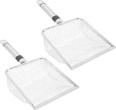 Produktbild von Katzenschaufel Set - Hochwertige Schaufeln aus Edelstahl - 28,5 cm