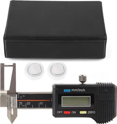 Produktbild von Mikroelektronischer Digitalanzeige-Dreifach-Messschieber zur Dickenmessung 025 mm