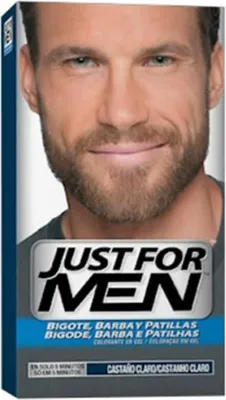 Immagine prodotto di Just For Men baffi e barba marrone chiaro 28 4g