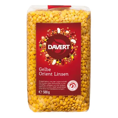 Produktbild von Davert - Gelbe Orient Linsen - 500g