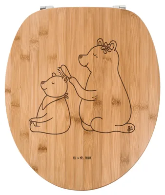 Produktbild von Mr. & Mrs. Panda WC Sitz Bär Kind - Transparent - Geschenk, Brille, WC-Brille, Mutter, Muttertag, Mutti, Klodeckel, Mama, Toilettenbrille, Opa, Toilettendeckel