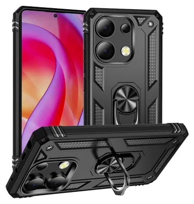 Zdjęcie produktu dla Etui na telefon komórkowy Armor Shield do Xiaomi Redmi Note 13 4G Cover Ultra Hybrid Case, czarne