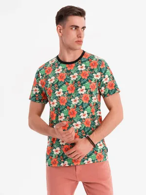 Produktbild von Ombre Clothing Kurzarmhemd für Männer Dana schwarz M