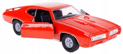 Obrázok produktu pre Welly Pontiac GTO 1969 červený kovový model auta 1:34/39