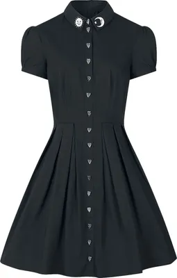 Produktbild von Hell Bunny Mittellanges Kleid Damen Samara Dress schwarz L