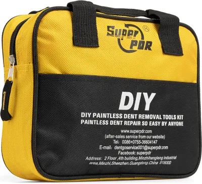 Produktbild von Ragnar Moto Werkzeugtasche PDR Gelb 4L Ausbeulwerkzeug Zubehör Tasche Klebepistole Beulenzieher Dellenzieher Ausbeulset Hebelwerkzeug