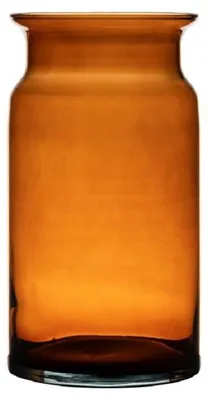 Produktbild von Hatchet Glass Milchkannenvase - bernsteinfarben - Glas - D15 x 29 cm