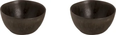 Produktbild von Palmer Schüssel-Set TAMA, 2 x Bowl Schüssel aus Steingut Ø  15 cm, Schale-Set in edlem blau-schwarz, Steingut Schalen-Set, Spülmaschinenfest & Mikrowellengeeignet