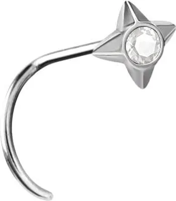 Produktbild von Karisma Edelstahl 316 L Nasenpiercing 0,8mm Nasenstecker - Engelsflügel