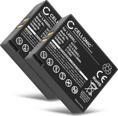 Produktbild von CELLONIC 2x Akku für Headset Kompatibel mit Eartec Hub Systems, UltraLITE, HUB, LX600LI - (810mAh, 3.7V)
