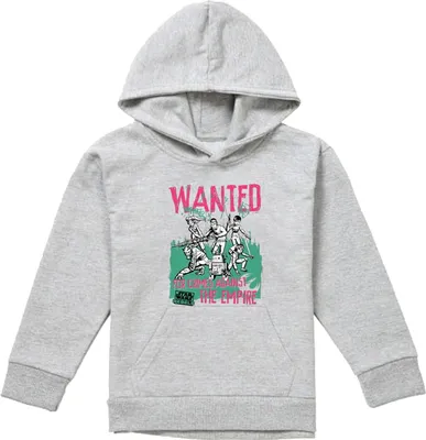 Produktbild von Star Wars - "Wanted Rebels" Hoodie zum Überziehen für Kinder, meliert TV25586 (116) (Athletisch)