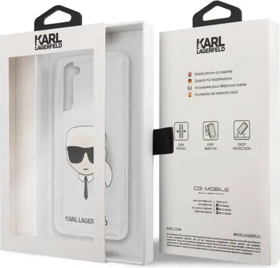 Obrázek produktu pro Pouzdro Karl Lagerfeld Karl's Head pro Samsung Galaxy S21+ - průhledné