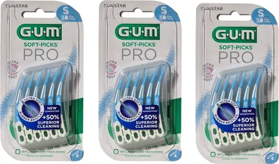 Produktbild von 3x GUM Soft-Picks Pro Small 3x 30 Stück