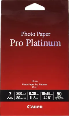 Obrázek produktu pro Canon 2768B014, 300 g/m², 11.8 µm, 50 listy, 4" x 6", 98 %