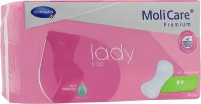Produktbild von HARTMANN MoliCare Premium lady pad 2 Tropfen, 1 Beutel  14 Stck