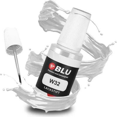Produktbild von BLU Auto Lackstift Weiss kompatibel für Mitsubishi W32 Polar White | Auto Lack Reparatur Ausbesserungslack