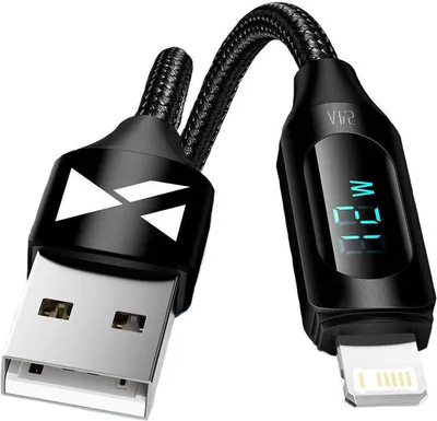 Produktbild von Wozinsky WUALC2, 2 m, Lightning, USB A, Männlich, Männlich, Schwarz