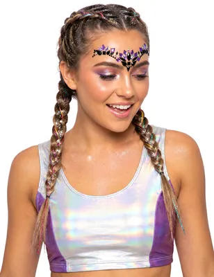 Imagen del producto de Pedrería autoadhesiva "Reina Malvada" en  y morado - Talla única